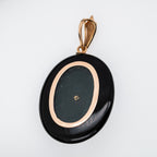 Victorian Onyx Diamond Ruby Pearl Locket - LUXORIA VITA