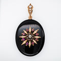 Victorian Onyx Diamond Ruby Pearl Locket - LUXORIA VITA