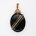 Victorian Seedpearl Mourning Locket Pendant - LUXORIA VITA