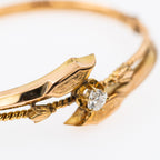 Edwardian Bypass OMC Diamond Bracelet 14K Gold - LUXORIA VITA