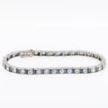 Art Deco Platinum Sapphire 5.00ct Diamond Bracelet - LUXORIA VITA
