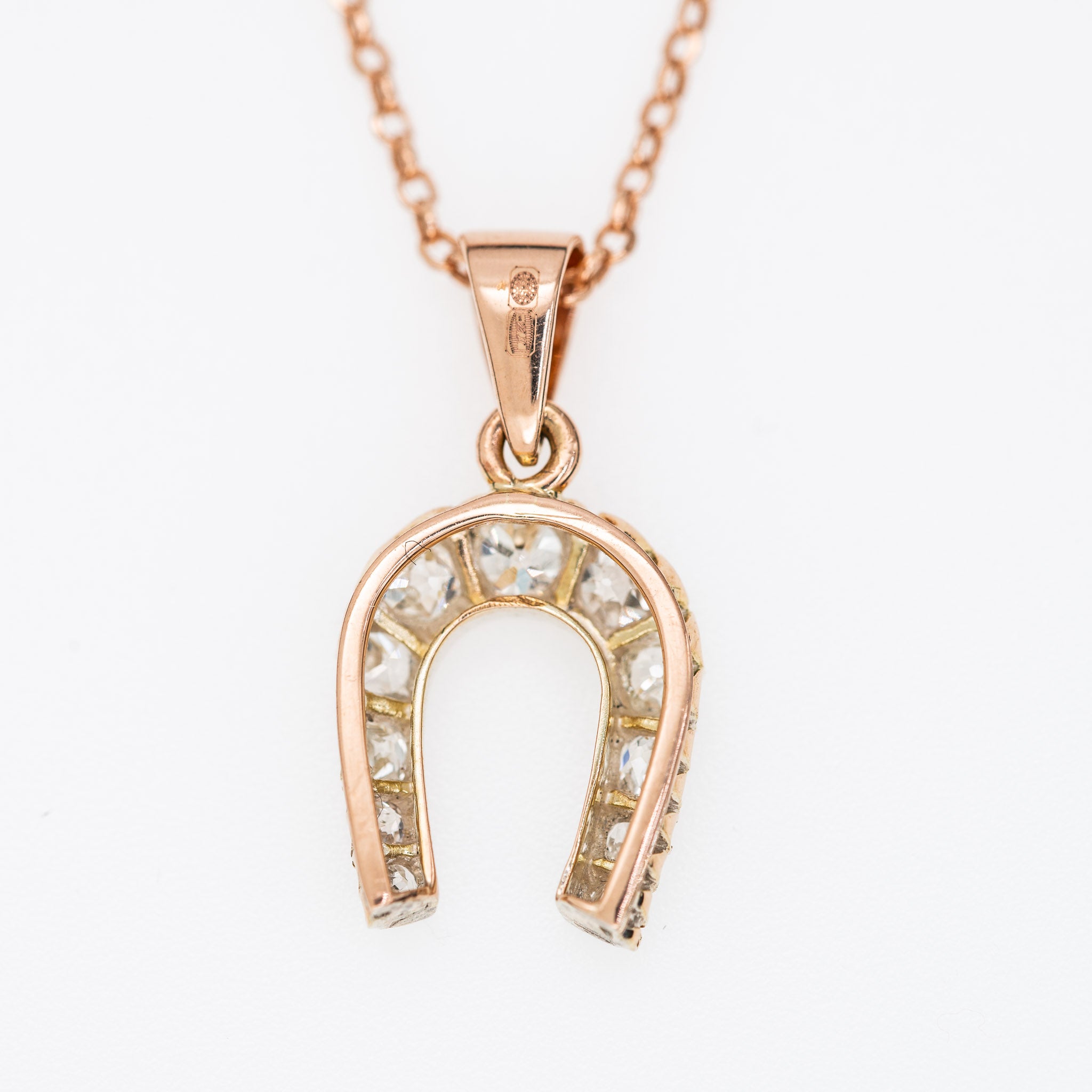 Victorian Horseshoe Oldminecut Diamond Pendant - LUXORIA VITA