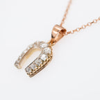 Victorian Horseshoe Oldminecut Diamond Pendant - LUXORIA VITA