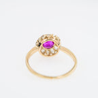 Antique Ruby Diamond Entourage Ring - LUXORIA VITA
