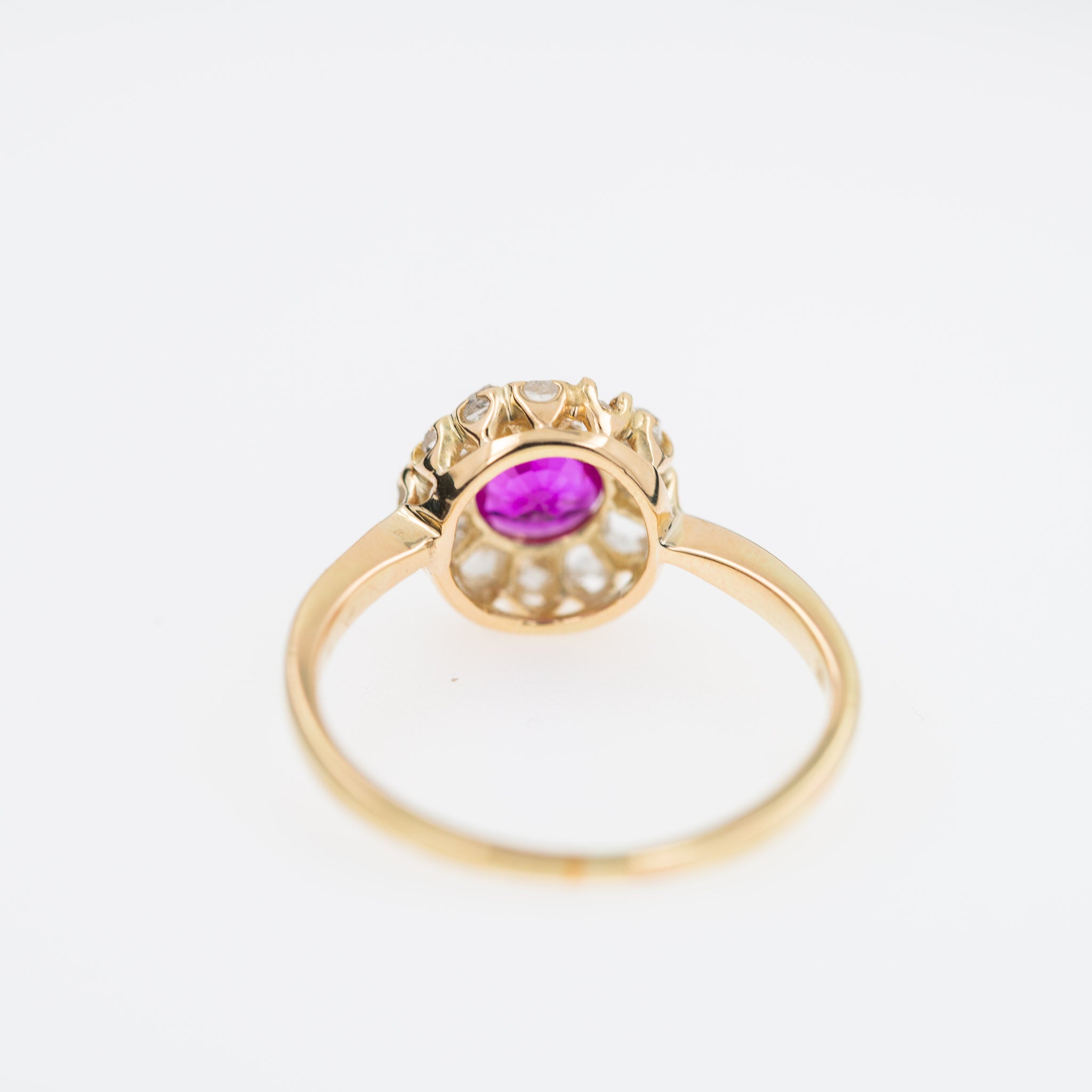 Antique Ruby Diamond Entourage Ring - LUXORIA VITA