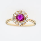 Antique Ruby Diamond Entourage Ring - LUXORIA VITA