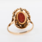 Dutch coral ring in 14K solid gold