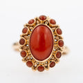 Dutch coral ring in 14K solid gold