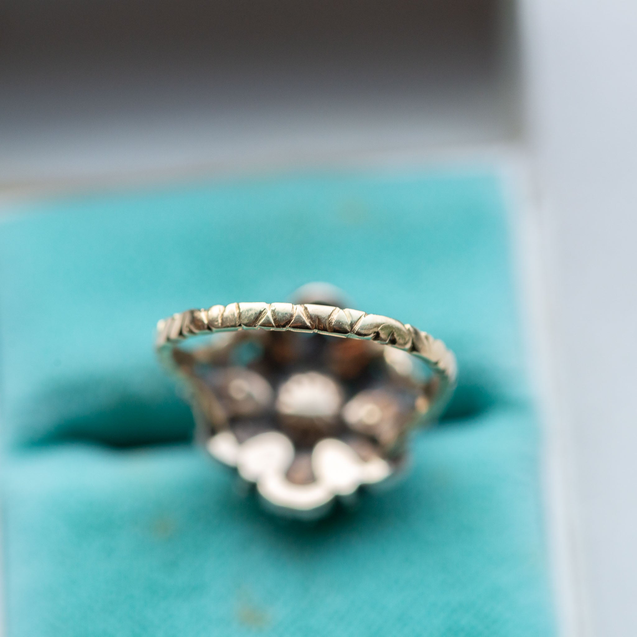 Rosecut Diamond Entourage Ring - Antique Castle Rings