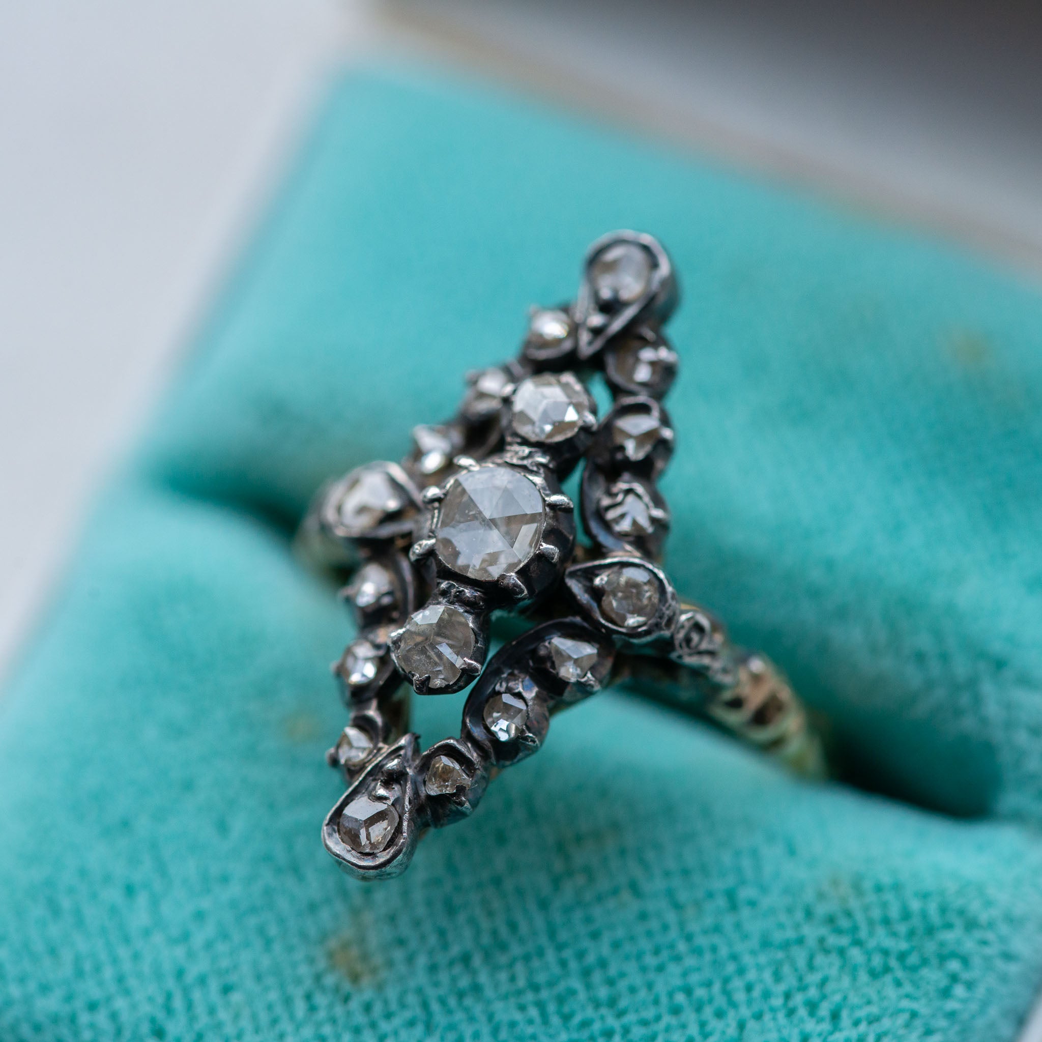 Marquise Rosecut Diamond Ring