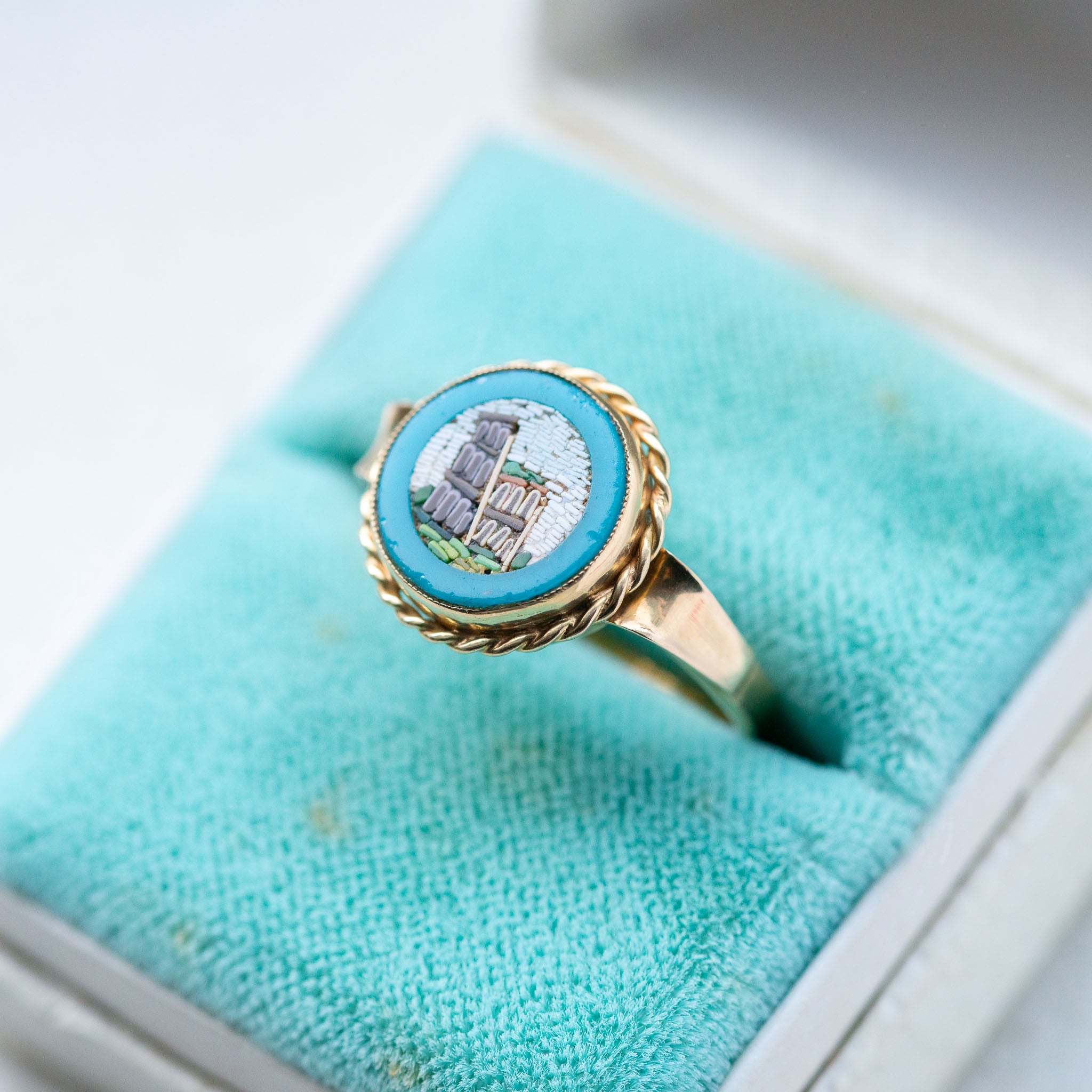 Colosseum Micromosaic Ring - Antique Castle Rings