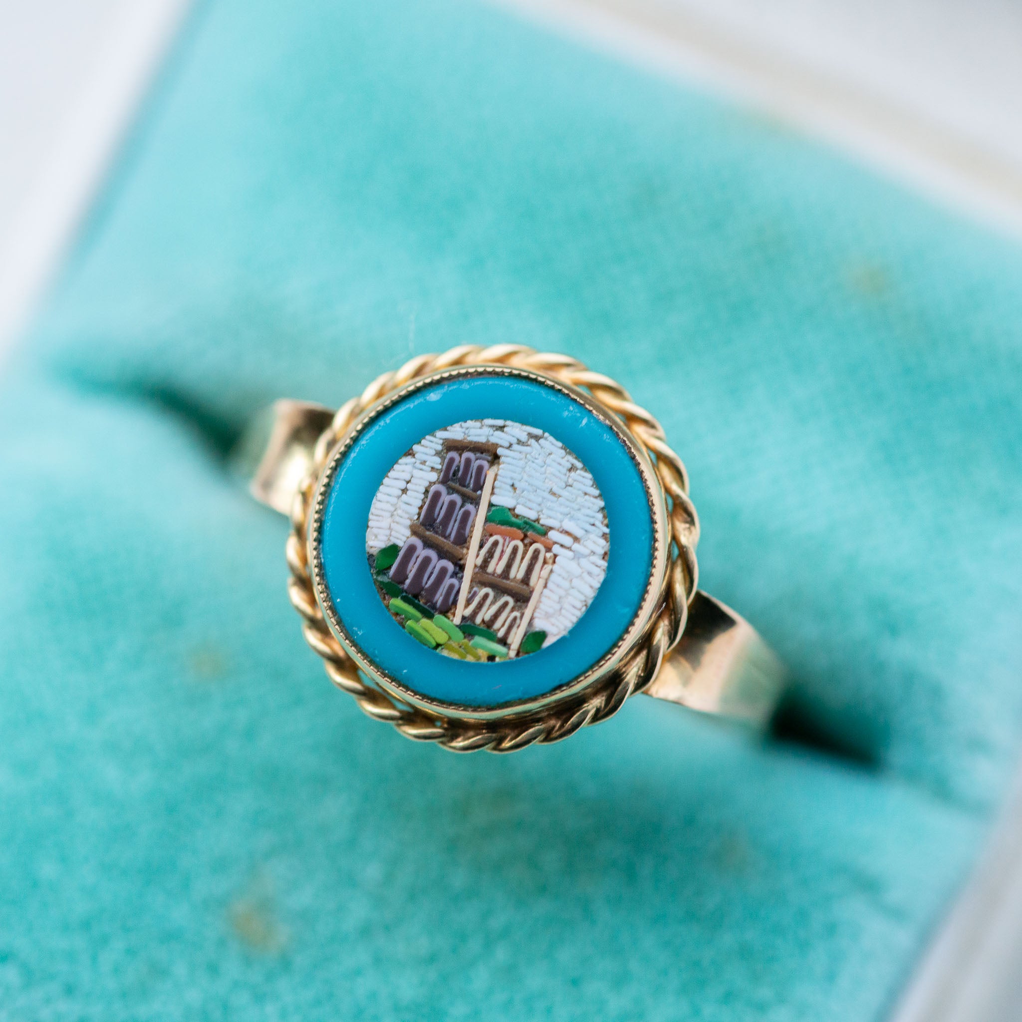 Colosseum Micromosaic Ring - Antique Castle Rings