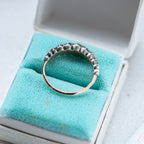 Georgian Rosecut Diamond Half Hoop Ring - LUXORIA VITA