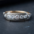 Art Deco Five Stone Diamond Ring - LUXORIA VITA