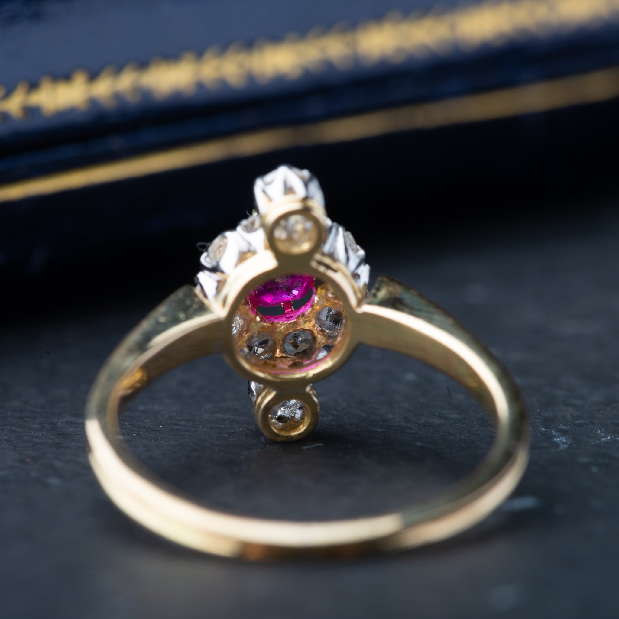 Antique Ruby Diamond Ring - Luxoria Vita