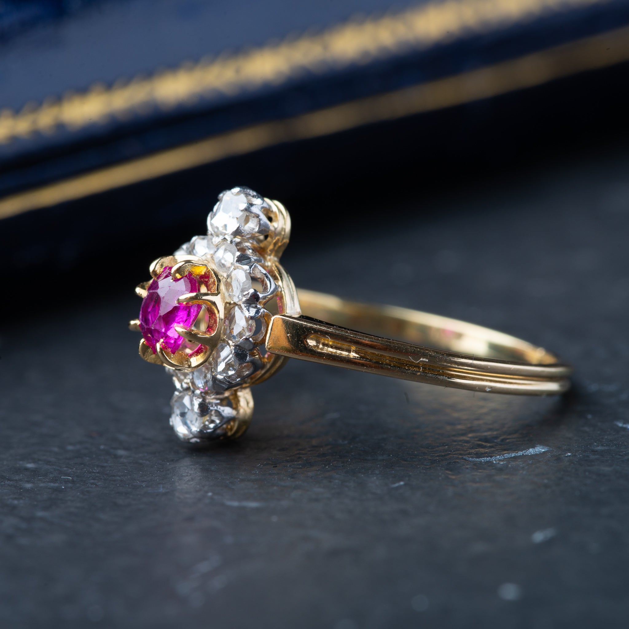 Antique Ruby Diamond Ring - Luxoria Vita