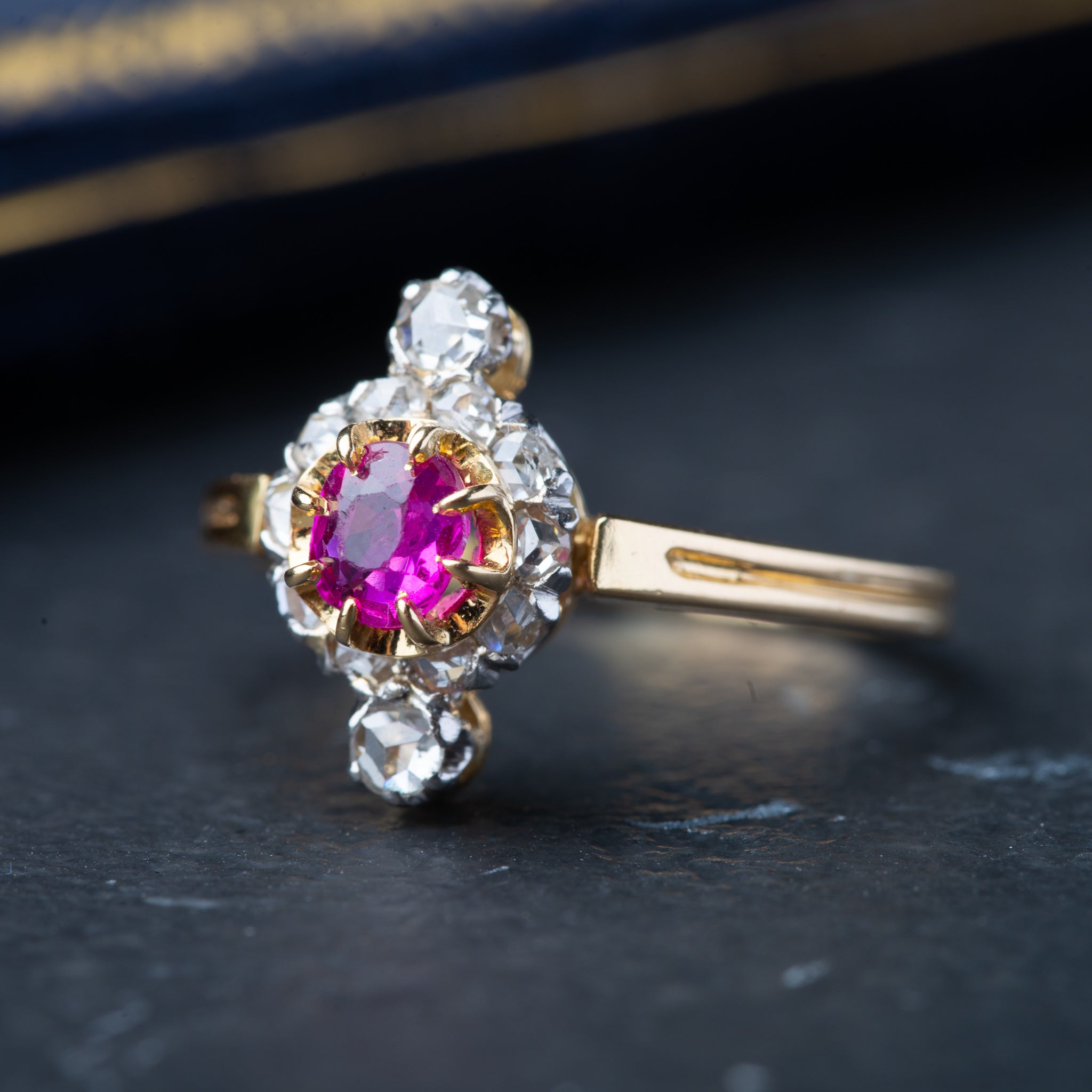 Antique Ruby Diamond Ring - Luxoria Vita