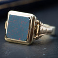 Vintage unisex bloodstone ring - LUXORIA VITA