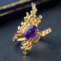 Vintage Assymetric Sapphire Ring - LUXORIA VITA