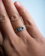 Art Deco Sapphire Diamond Ring - LUXORIA VITA