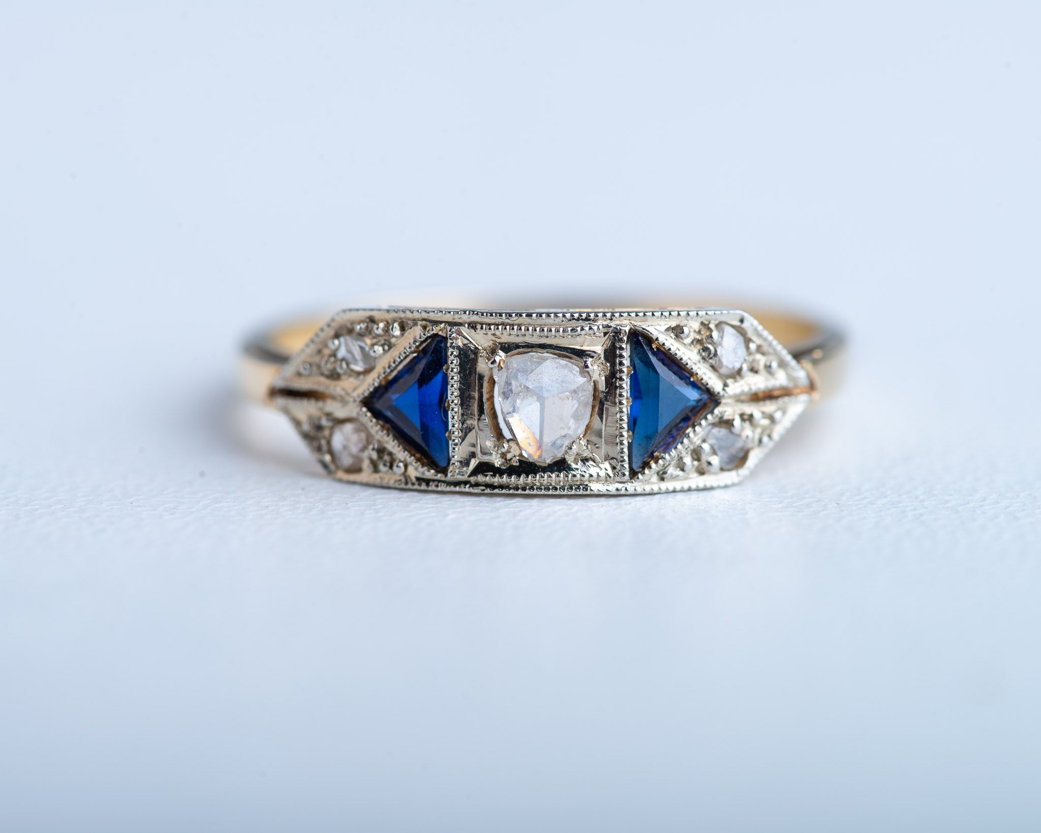 Art Deco Sapphire Diamond Ring