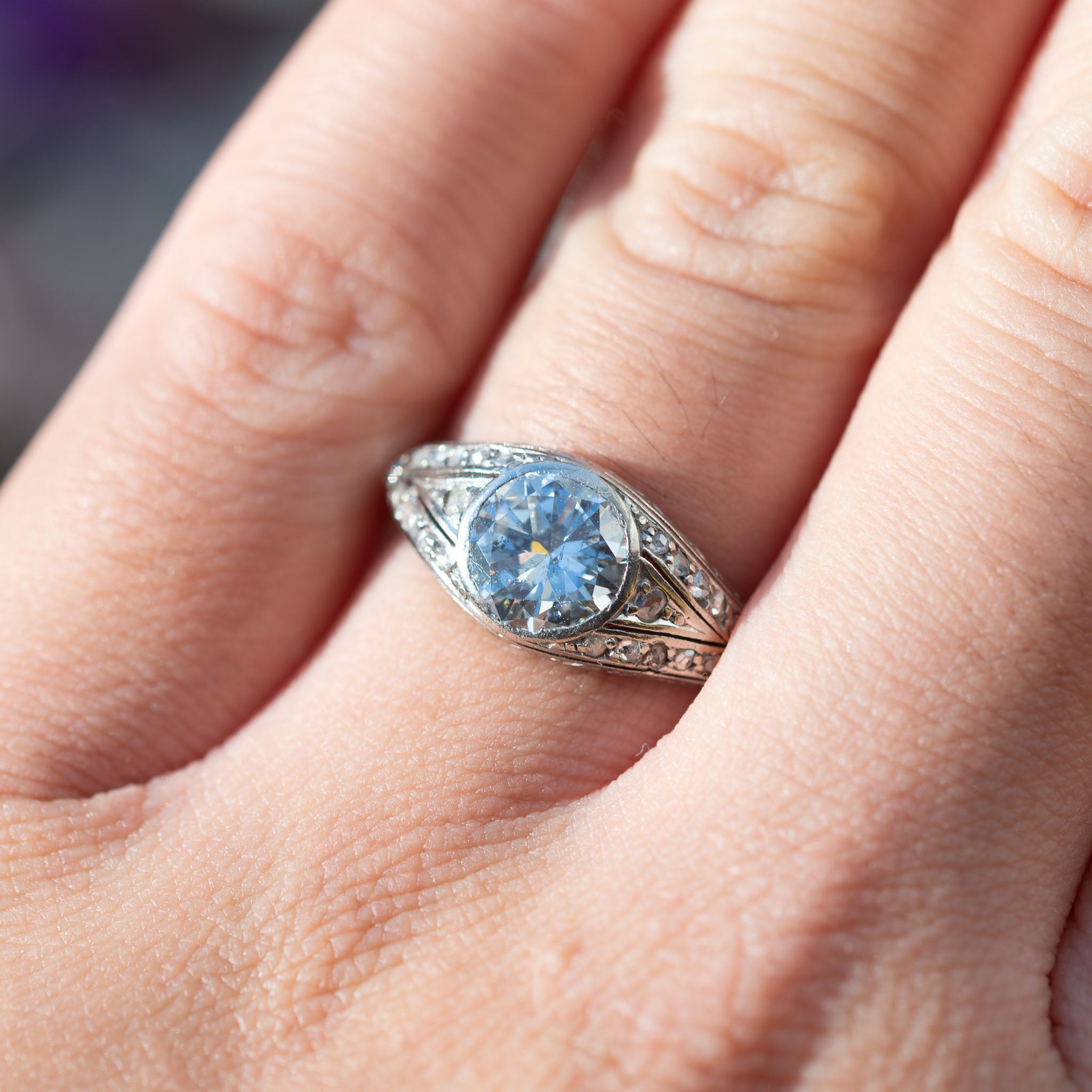 Art Deco 1.80ct Solitaire Diamond Ring