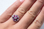 Art Deco Ruby Diamond Ring - LUXORIA VITA
