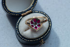 Art Deco Ruby Diamond Ring - LUXORIA VITA
