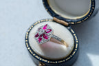 Art Deco Ruby Diamond Ring - LUXORIA VITA