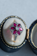 Art Deco Ruby Diamond Ring - LUXORIA VITA