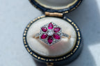 Art Deco Ruby Diamond Ring - LUXORIA VITA