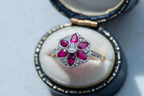 Art Deco Ruby Diamond Ring - LUXORIA VITA