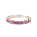 Vintage Ruby Half Eternity Ring - LUXORIA VITA