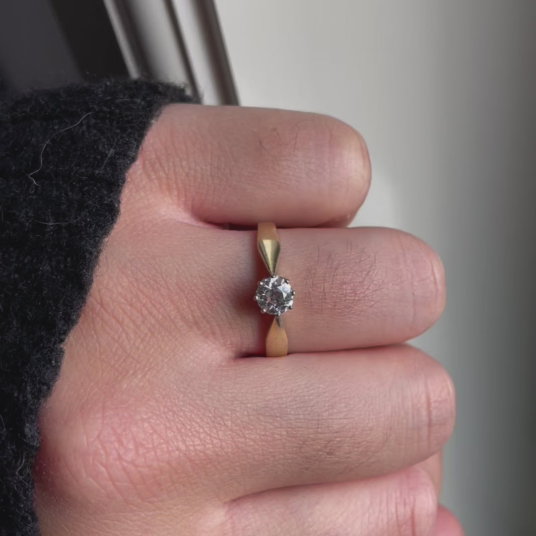 Vintage Oud Geslepen Diamanten Ring