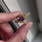 Vintage Asymmetrische Saffieren Ring