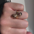 Victoriaanse geïnspireerde Fede Hand Ring