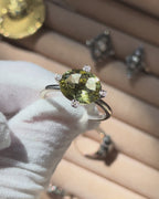 Modern Lemon Quartz Ring