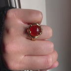 Jaren 60 Vintage Carneool Ring