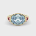 LUX Signature Aquamarijn Ring
