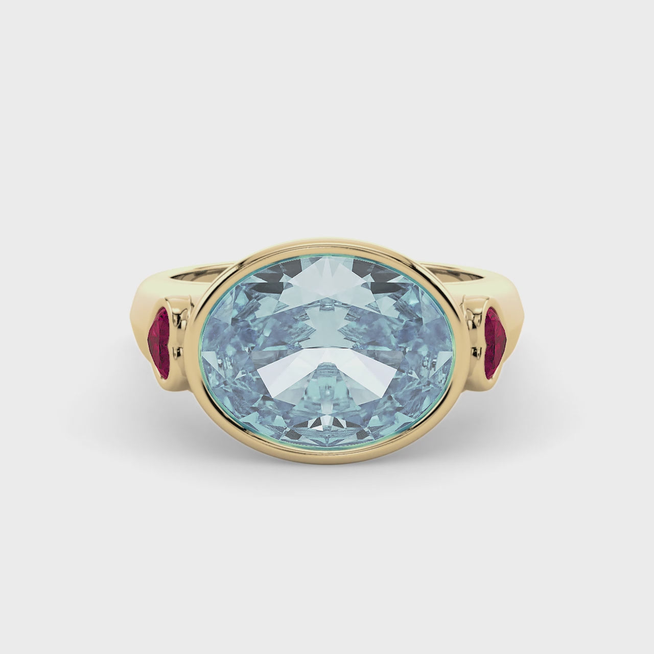 LUX Signature Aquamarine Ring