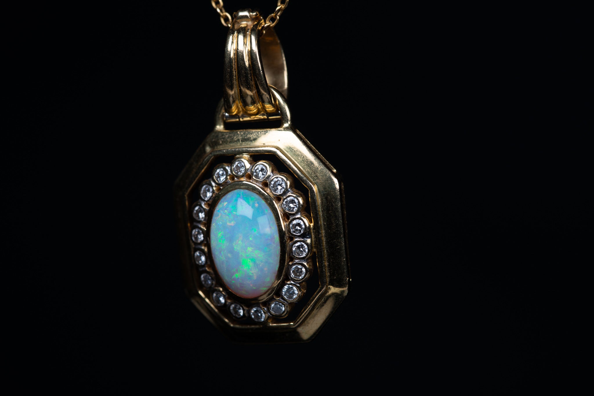 Vintage Opal Pendant Set